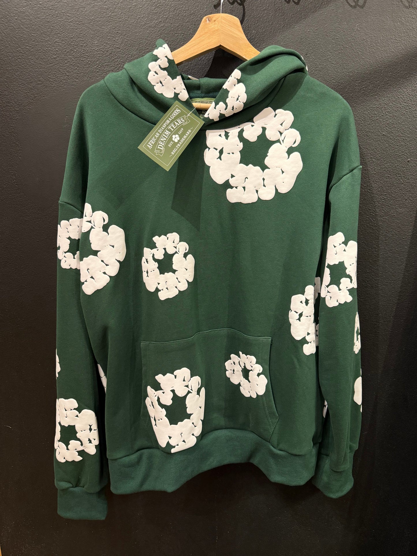 Conjunto Moletom Denim Tears The Cotton Wreath Green