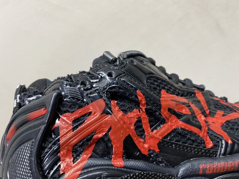 Balenciaga Runner Graffiti Sneaker in Black
