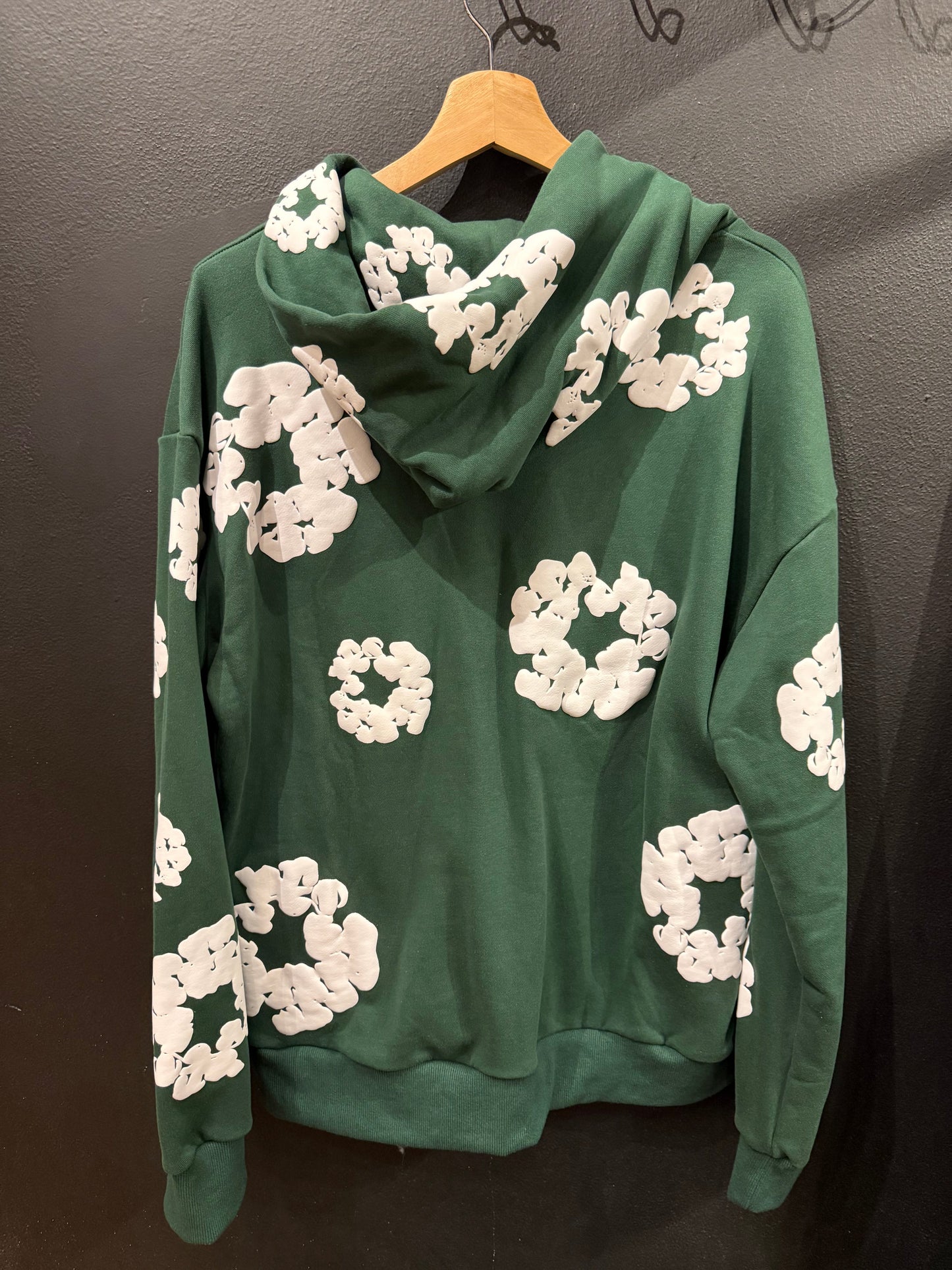 Conjunto Moletom Denim Tears The Cotton Wreath Green
