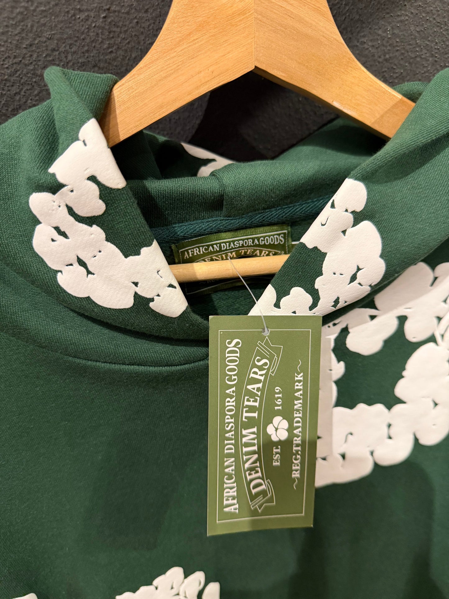 Conjunto Moletom Denim Tears The Cotton Wreath Green