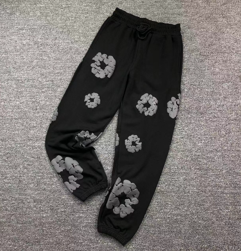 Conjunto Moletom Denim Tears Black Gray