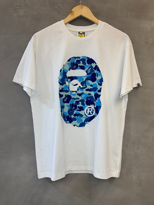 Camiseta BAPE ABC Big Ape Head White and Blue