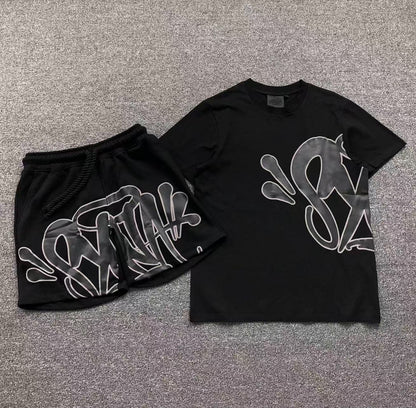 Conjunto Shorts Synaworld Preto/Cinza
