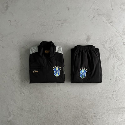 Conjunto Corteiz Brasil Preto