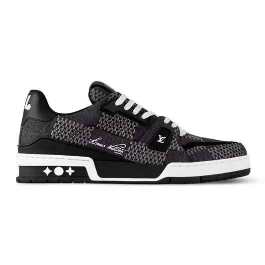Louis Vuitton LV Trainer Black Damier 3D Denim