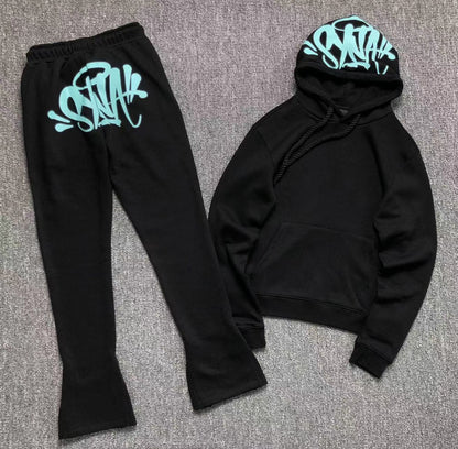 Conjunto Synaworld Logo Preto/Azul
