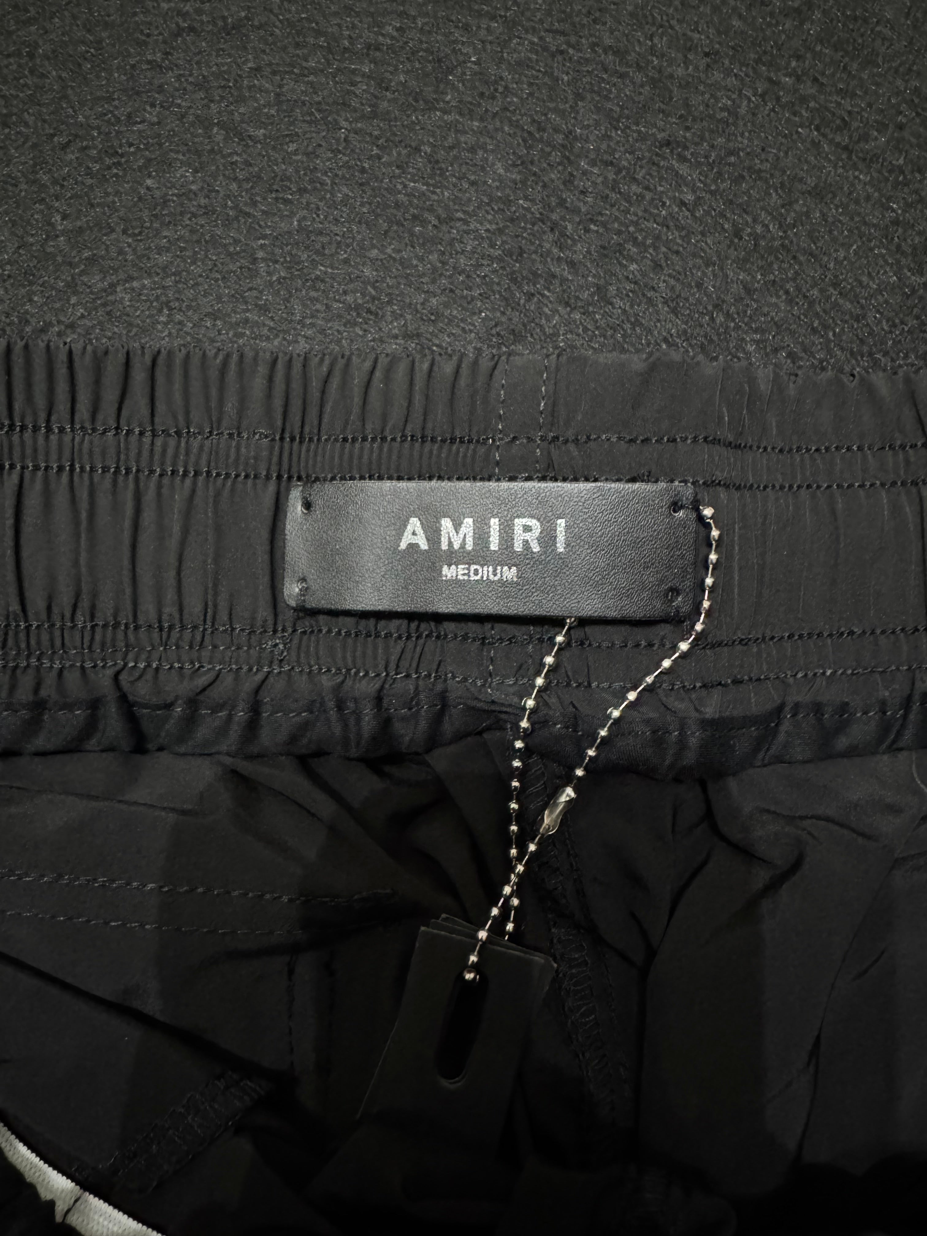 Amiri Leg Logo Sweat Shorts Black