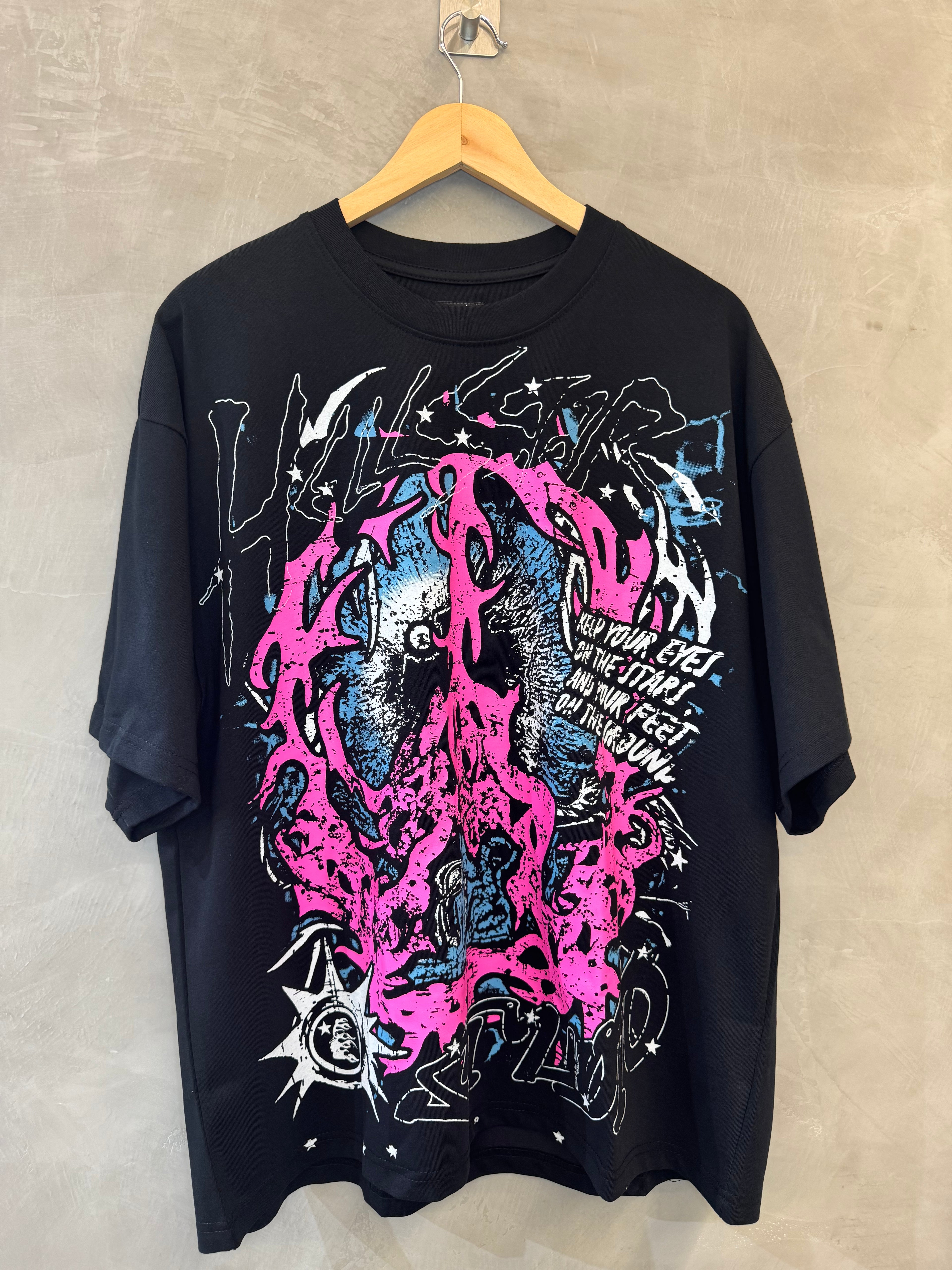 Camiseta Hellstar Studios Black and Pink