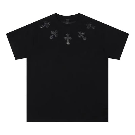 CAMISETA CHROME HEARTS METAL CROSS BLACK