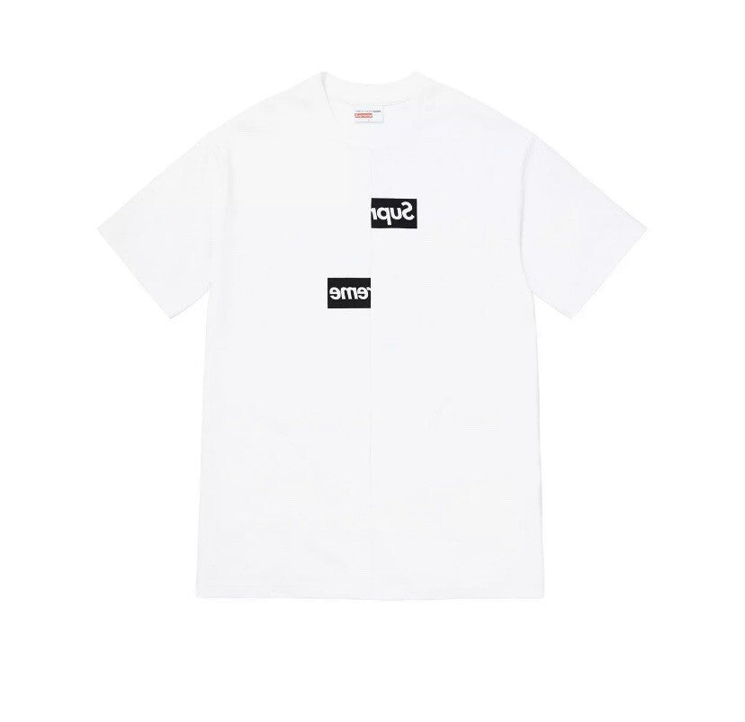 Camiseta Supreme Comme des Garçons Split Box Logo White