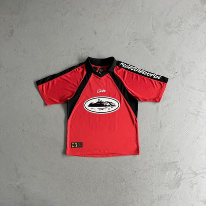 Camiseta Corteiz Alcatraz Football Vermelha