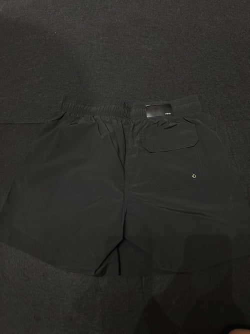 Amiri Leg Logo Sweat Shorts Black