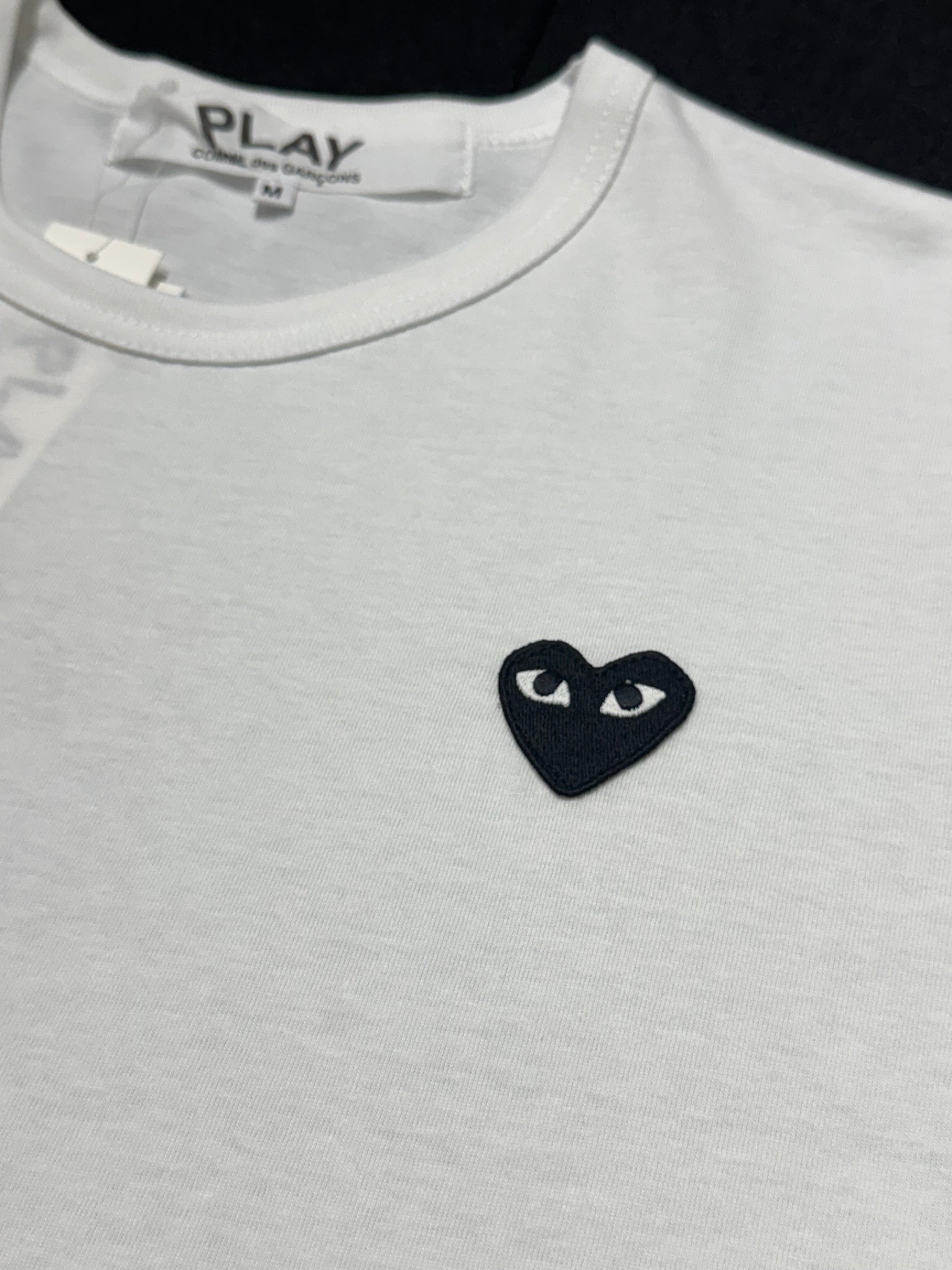 Camiseta CDG Play White and Black