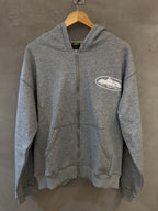 Casaco Corteiz Island Puff Print Zip Grey