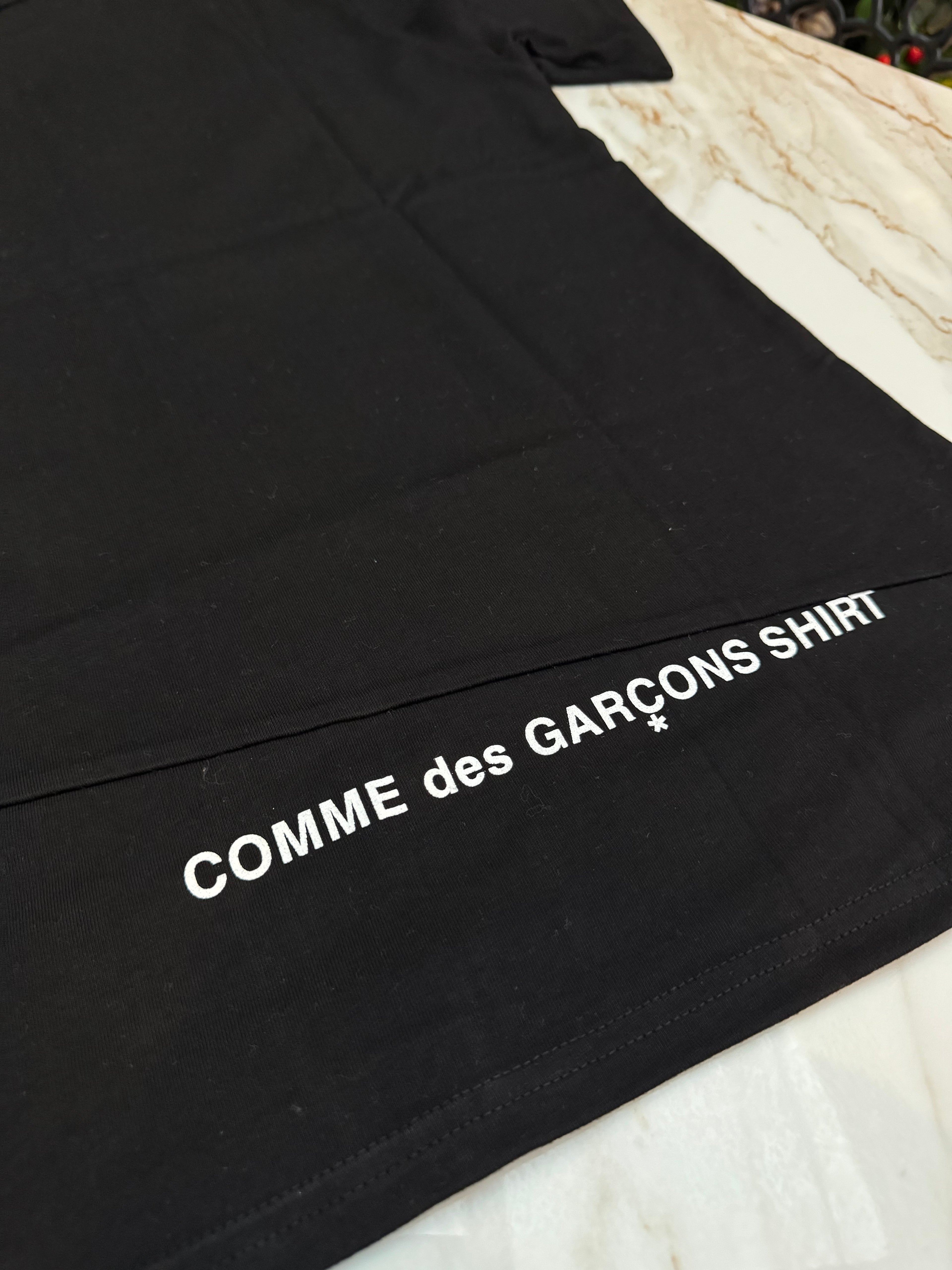 Camiseta Supreme Comme des Garçons Split Box Logo Black