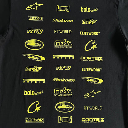 Camiseta Corteiz Rally Vinylz Black