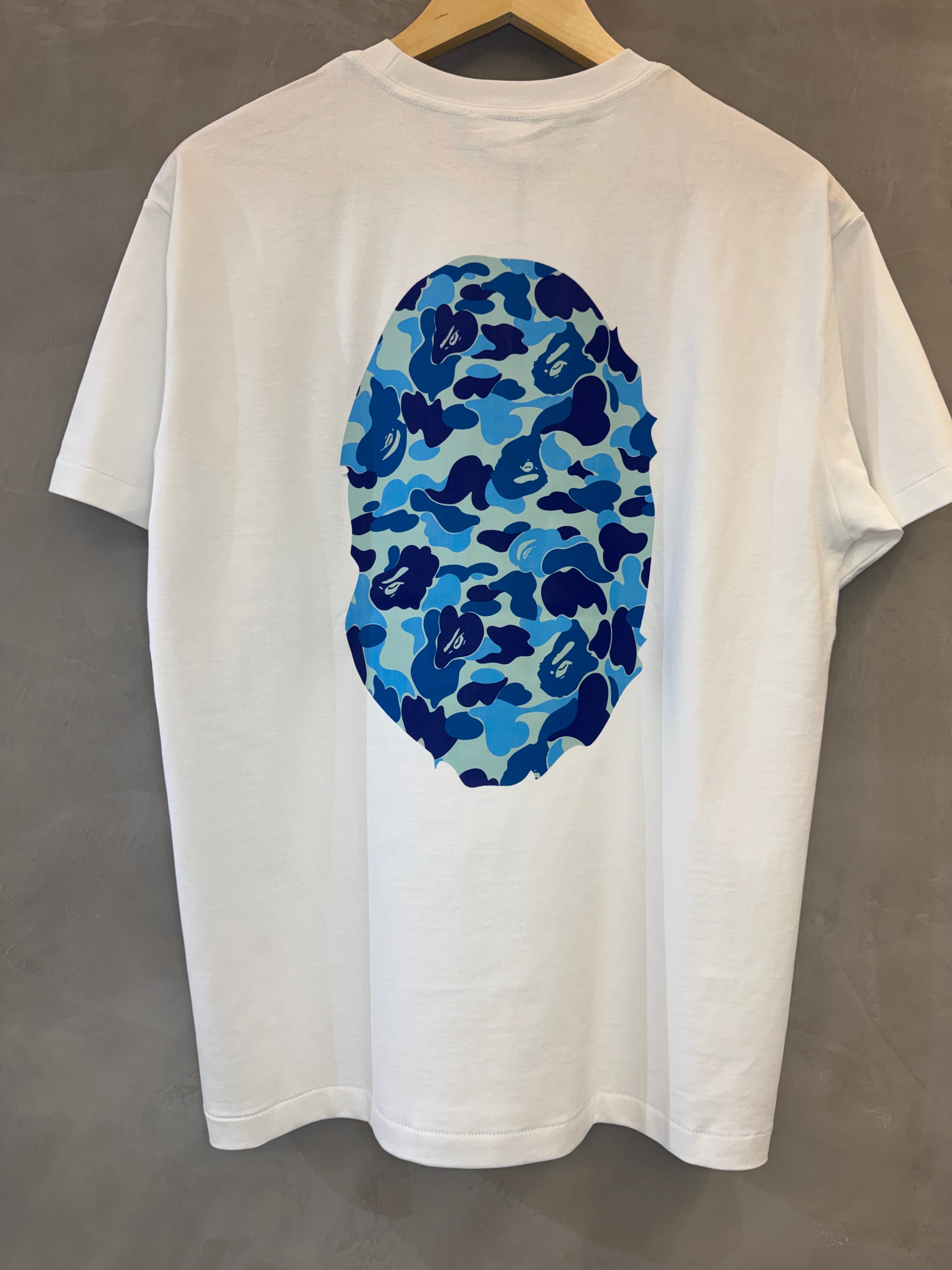 Camiseta BAPE ABC Big Ape Head White and Blue