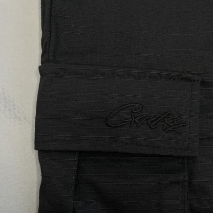 Bermuda Corteiz Guerillaz Cargo Triple Black