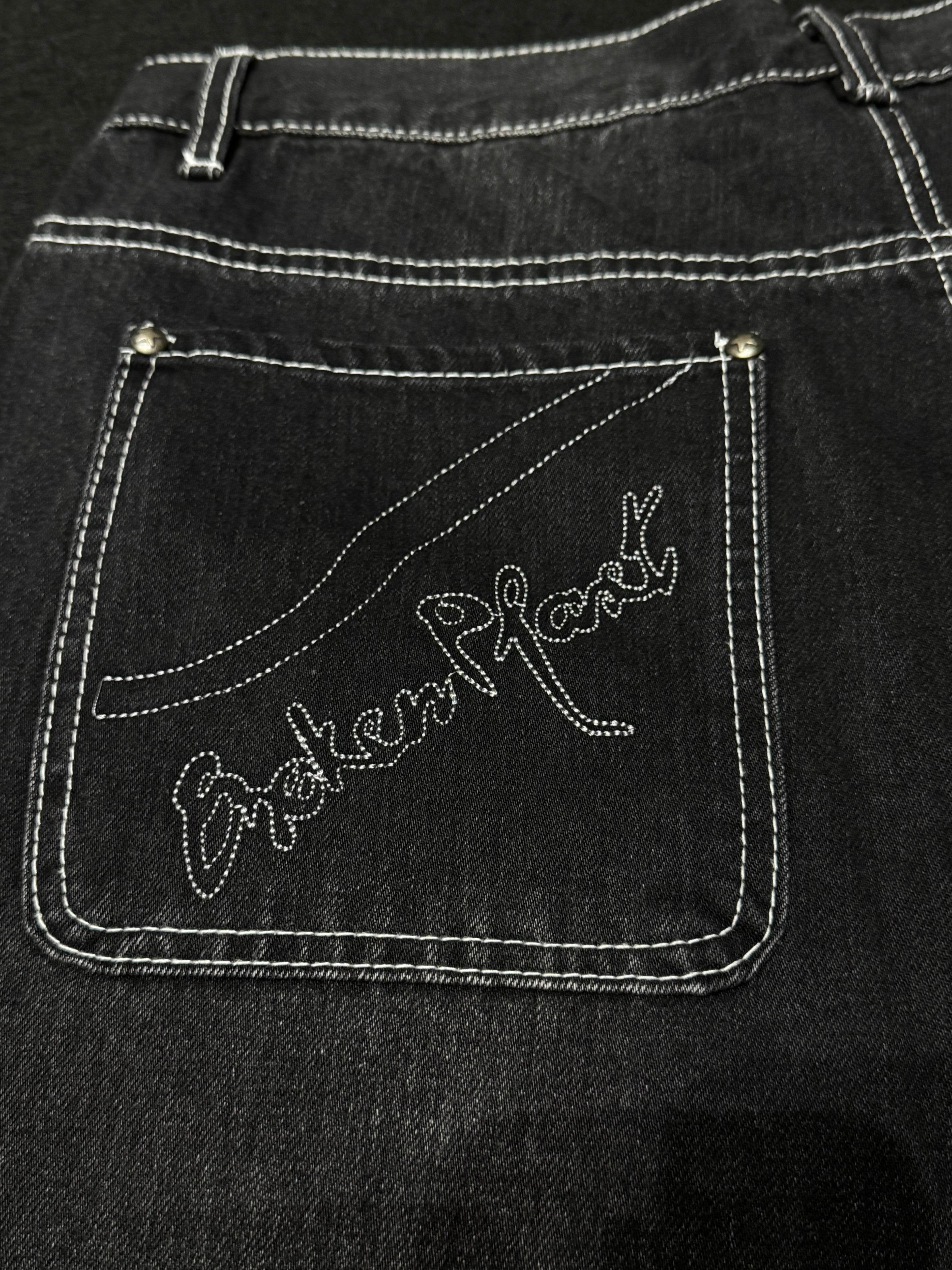 Broken Planet Denim Shorts Washed Black