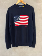 Suéter Polo Ralph Lauren The Iconic Flag Blue
