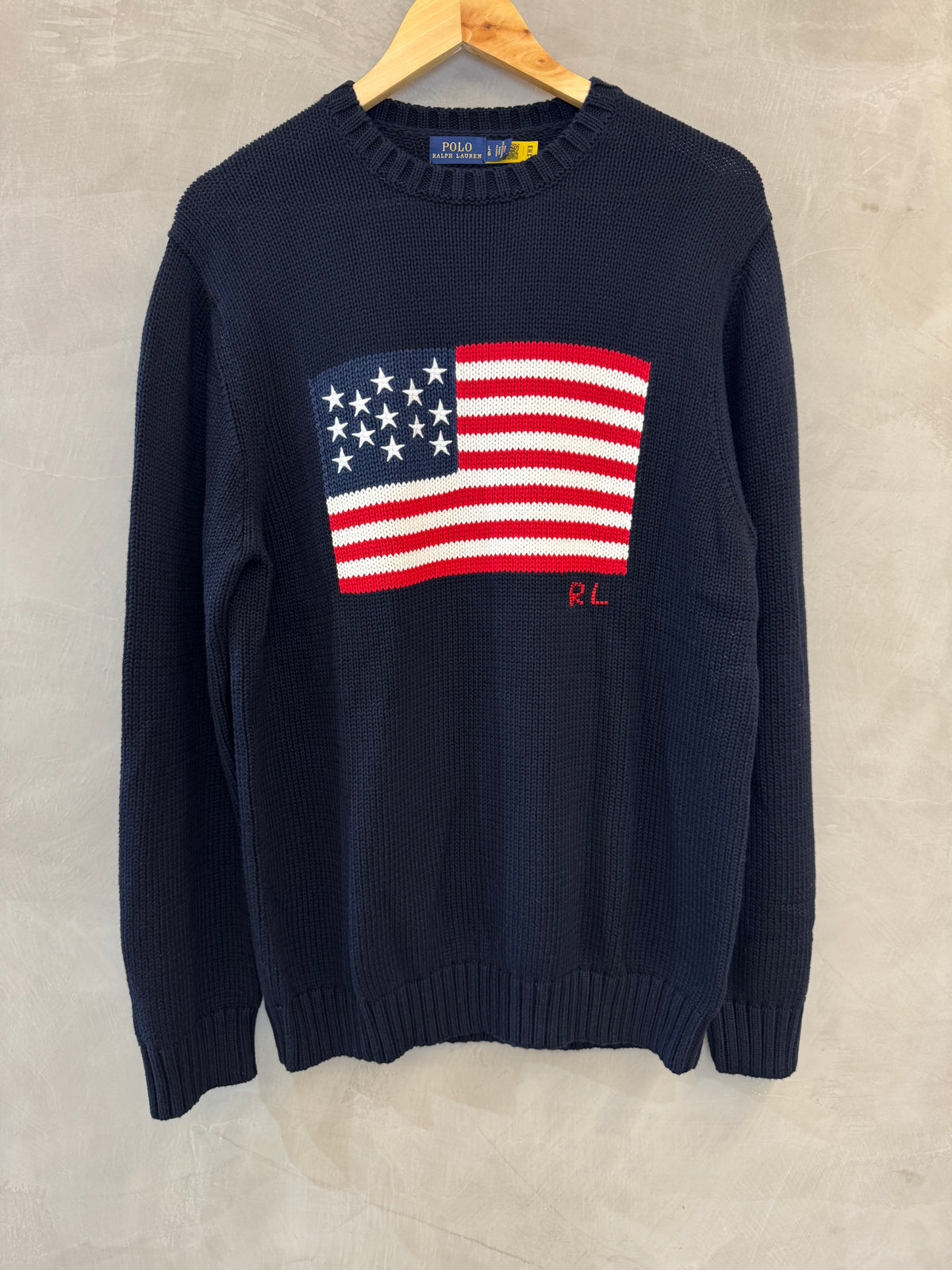 Suéter Polo Ralph Lauren The Iconic Flag Blue
