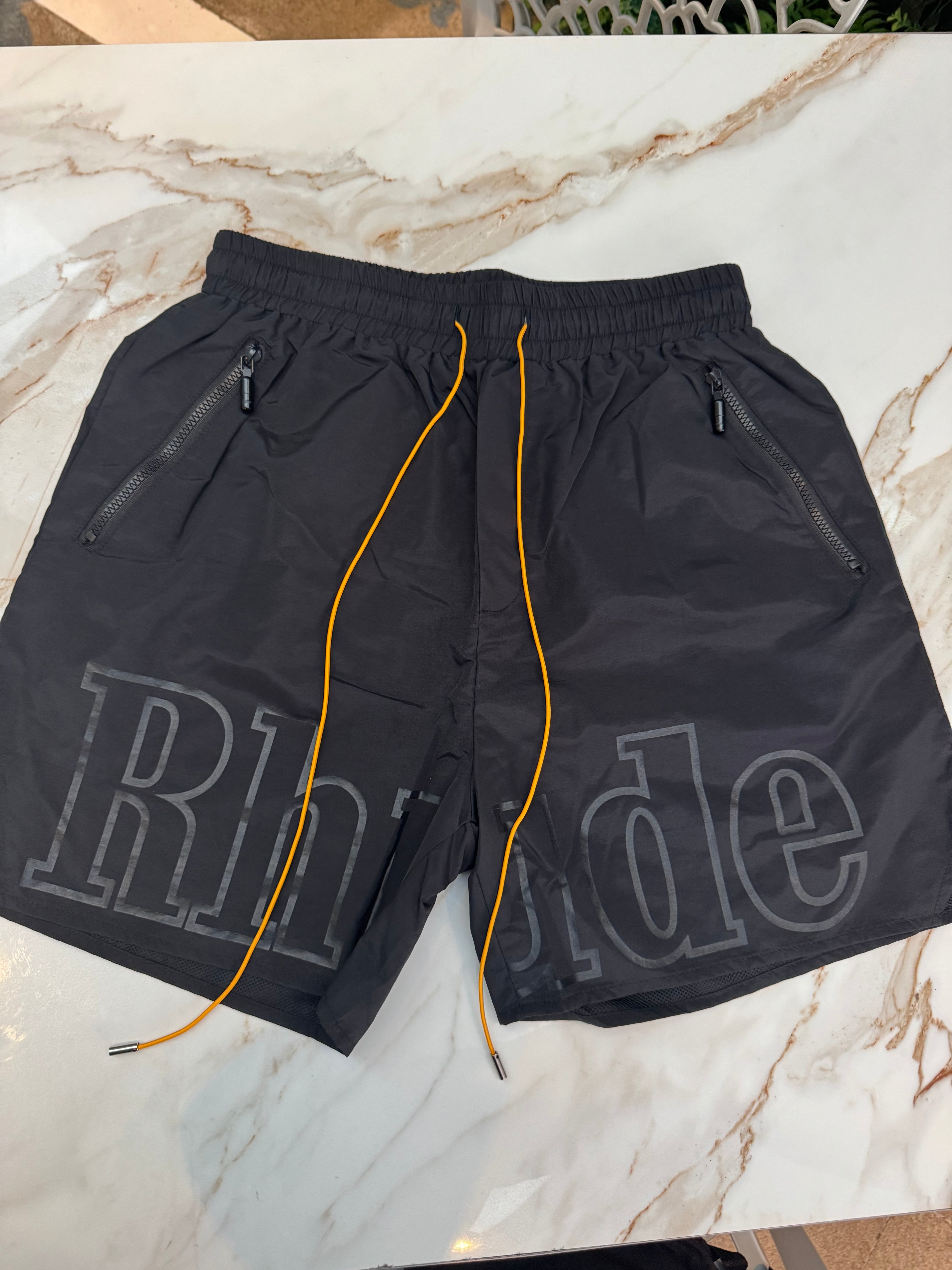 Rhude RH Logo Shorts All Black
