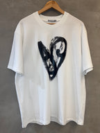 Camiseta Acne Studios Heart Logo White