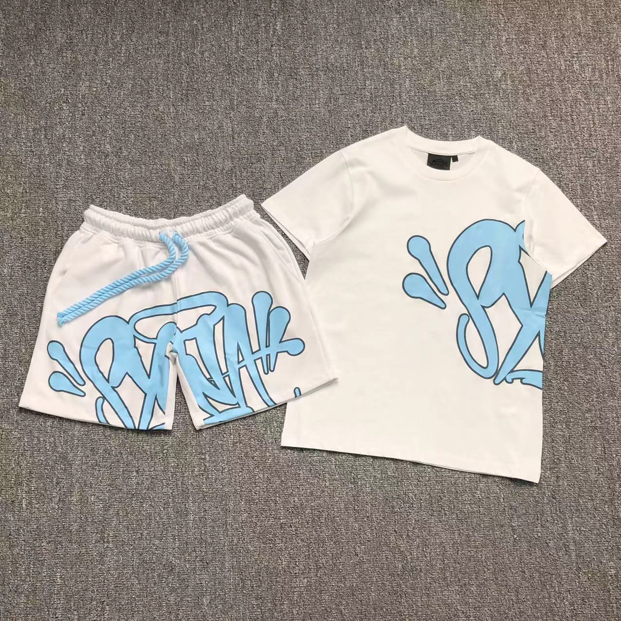 Conjunto Shorts Synaworld White Blue