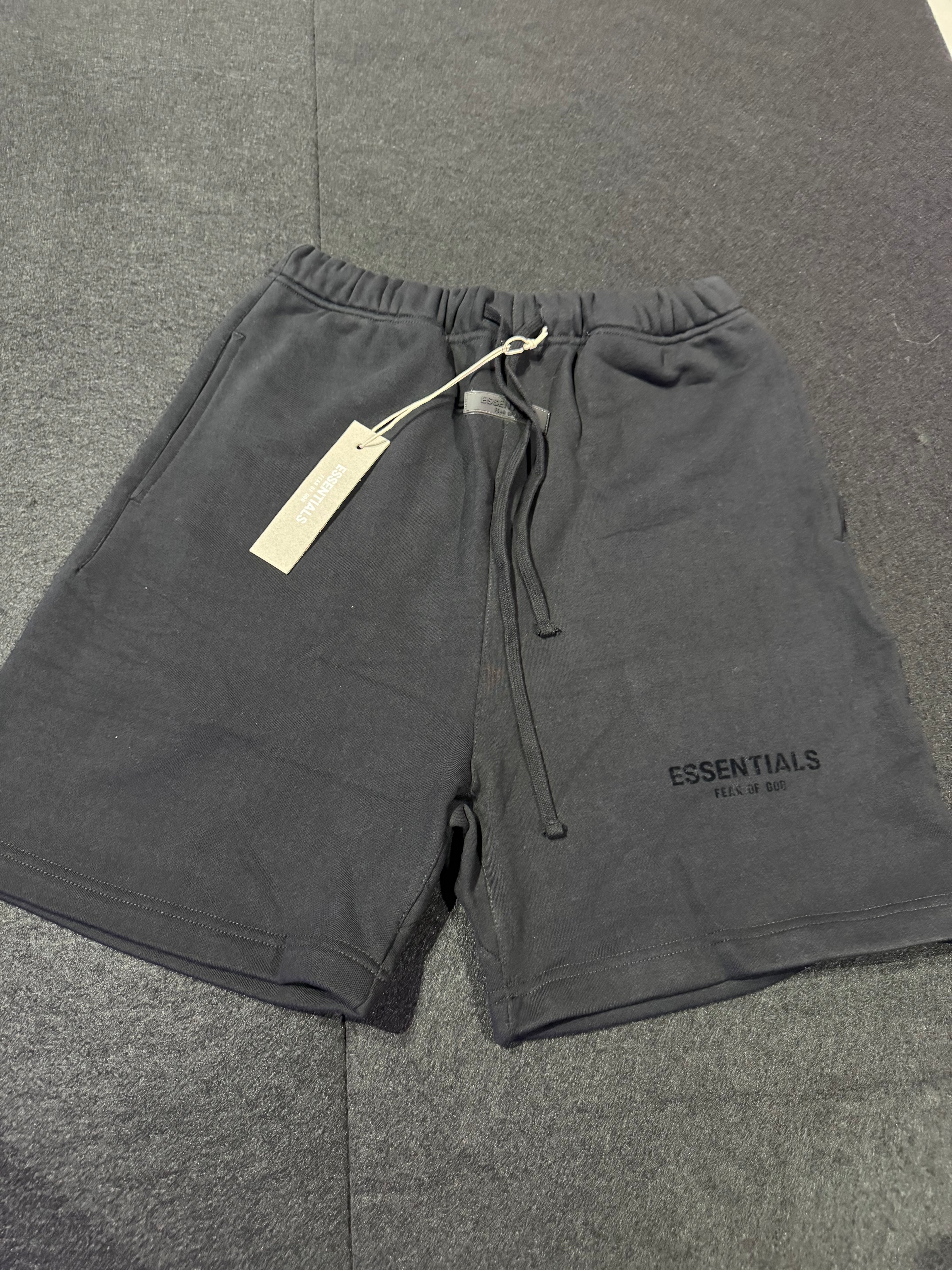 SHORTS FEAR OF GOD ESSENTIALS STRETCH LIMO BLACK