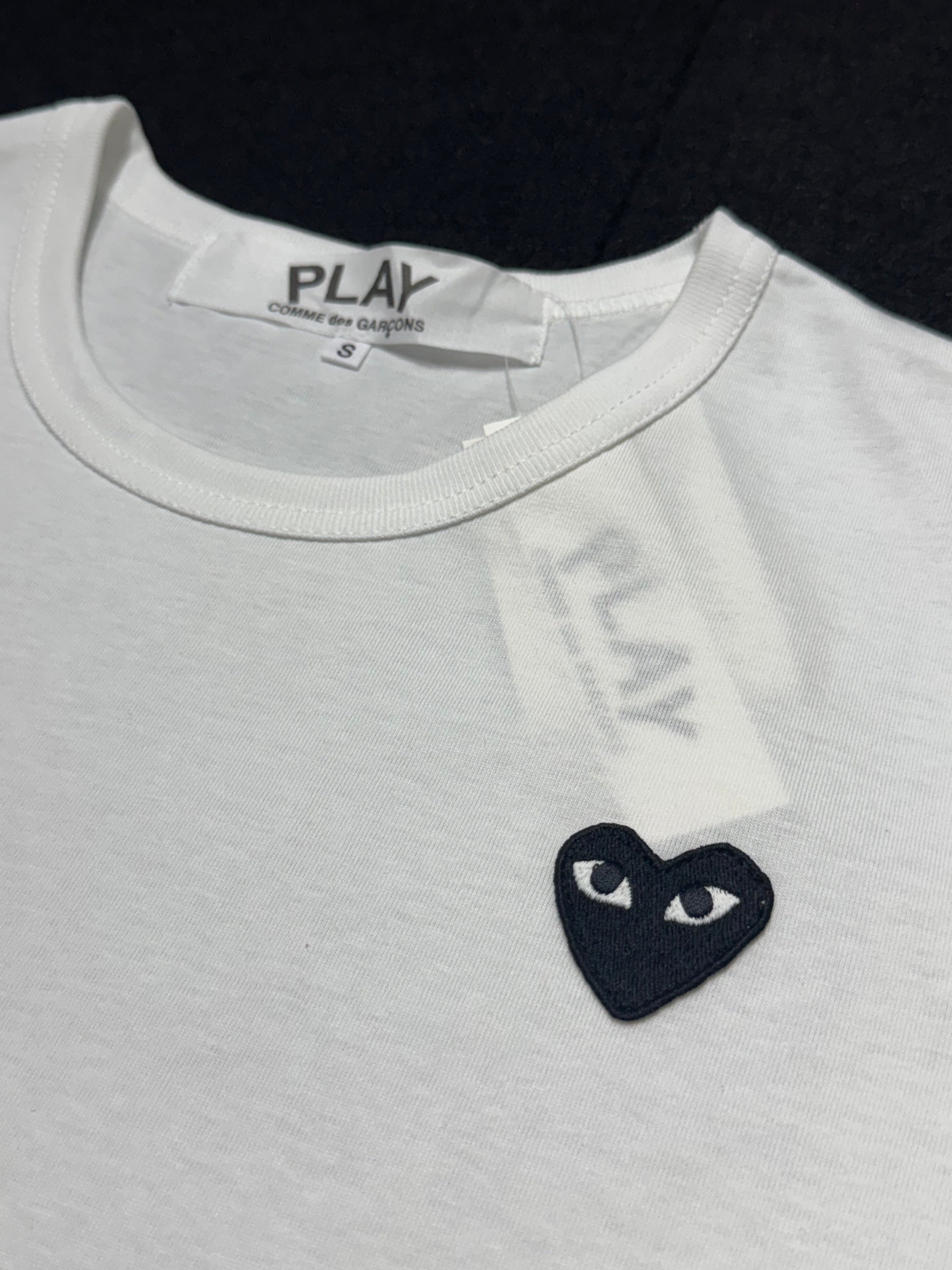 Camiseta CDG Play White and Black