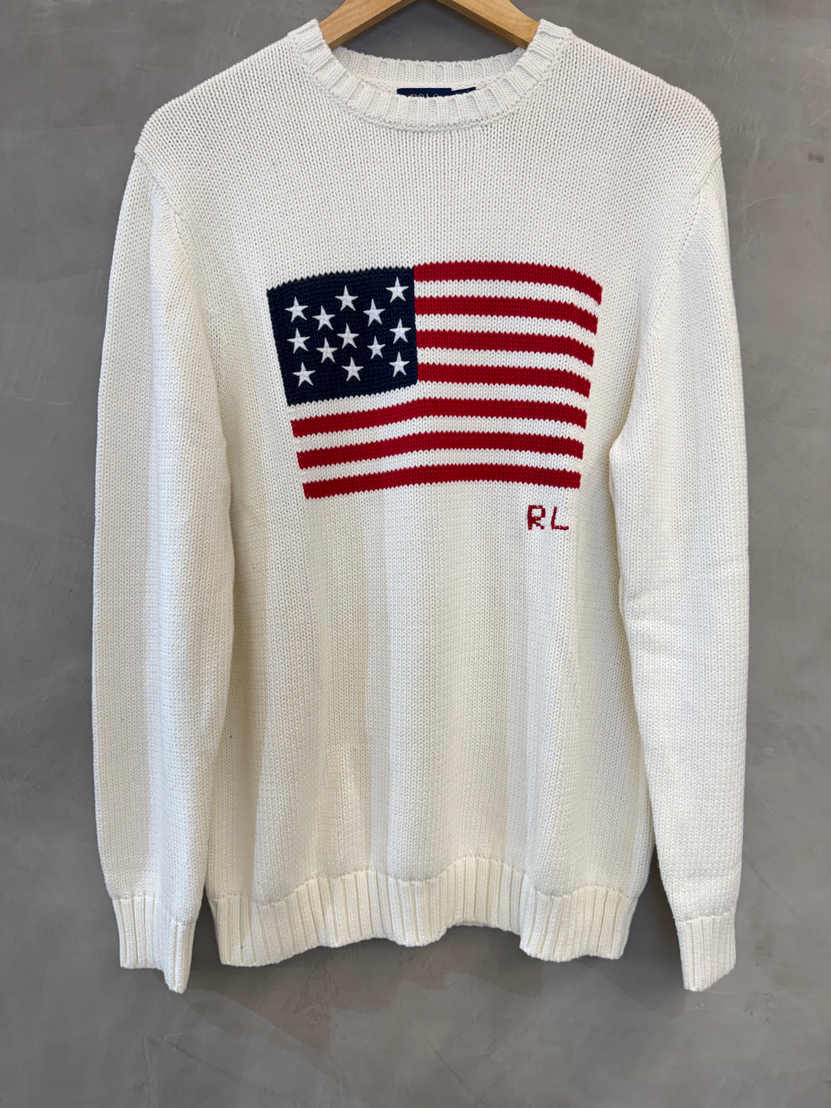 Suéter Polo Ralph Lauren The Iconic Flag White