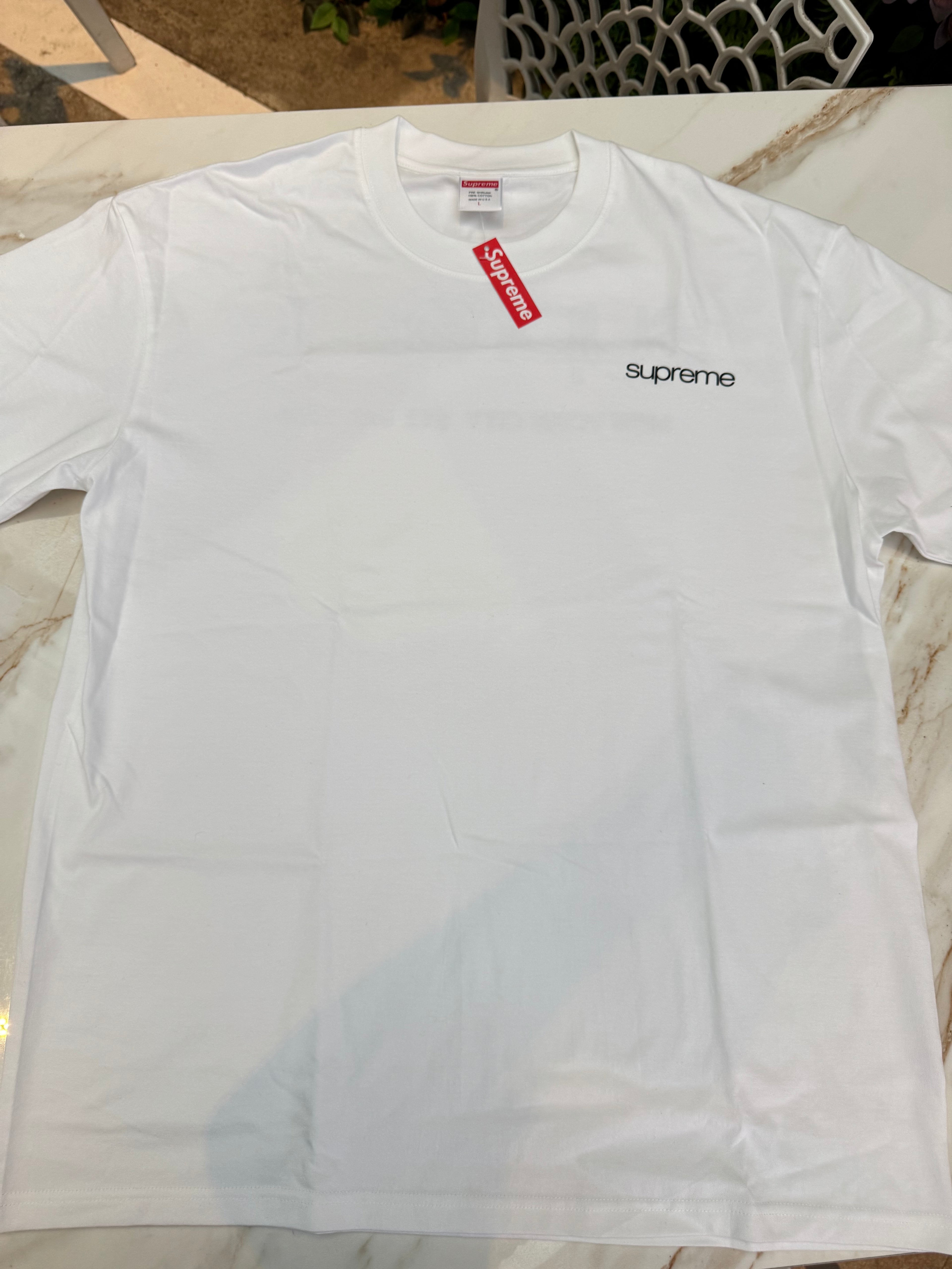 Camiseta Supreme NYC White