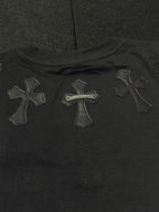 CAMISETA CHROME HEARTS METAL CROSS BLACK