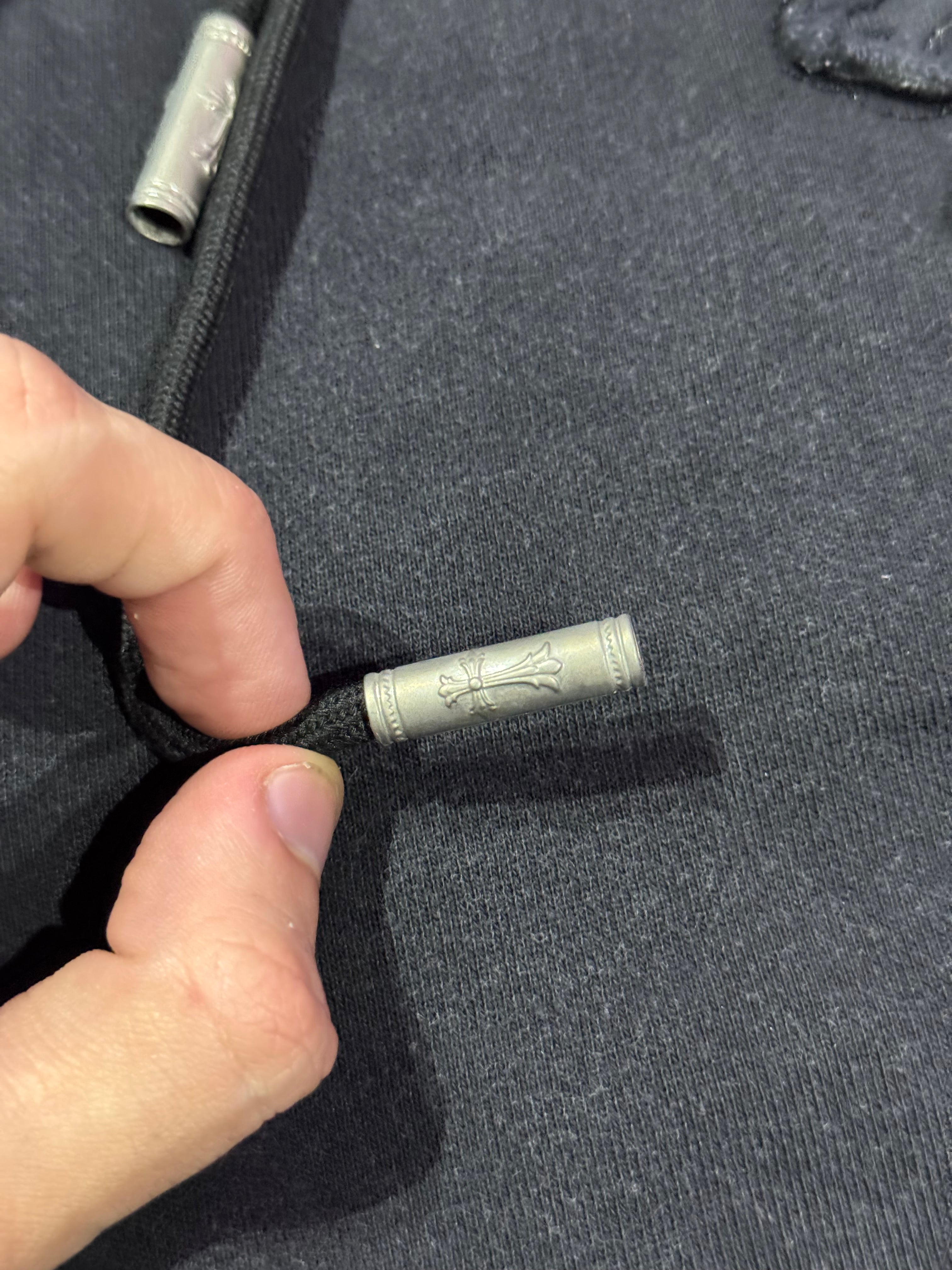 SHORTS CHROME HEARTS WASHED LOGO BLACK