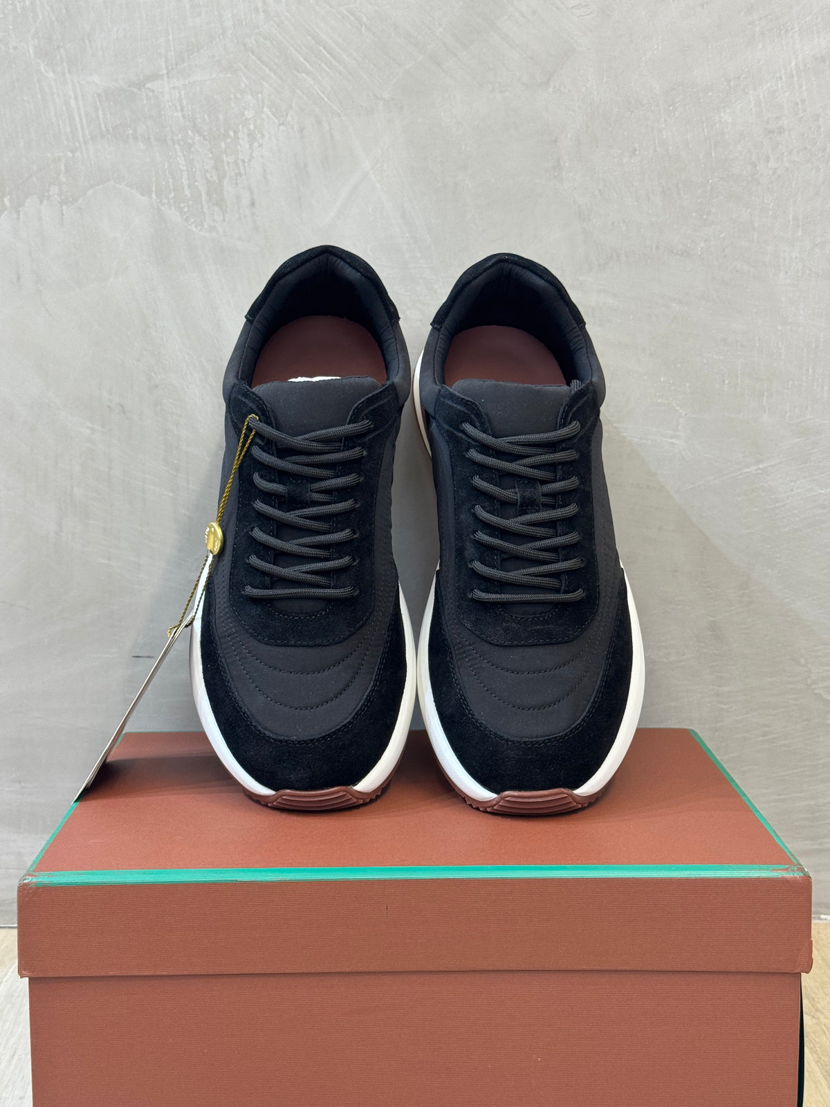 Tênis Loro Piana Weekend Walk Black/White