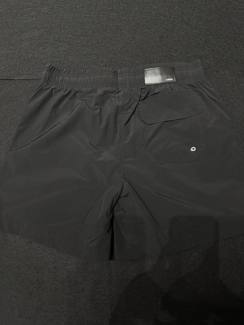 Amiri Leg Logo Sweat Shorts Black