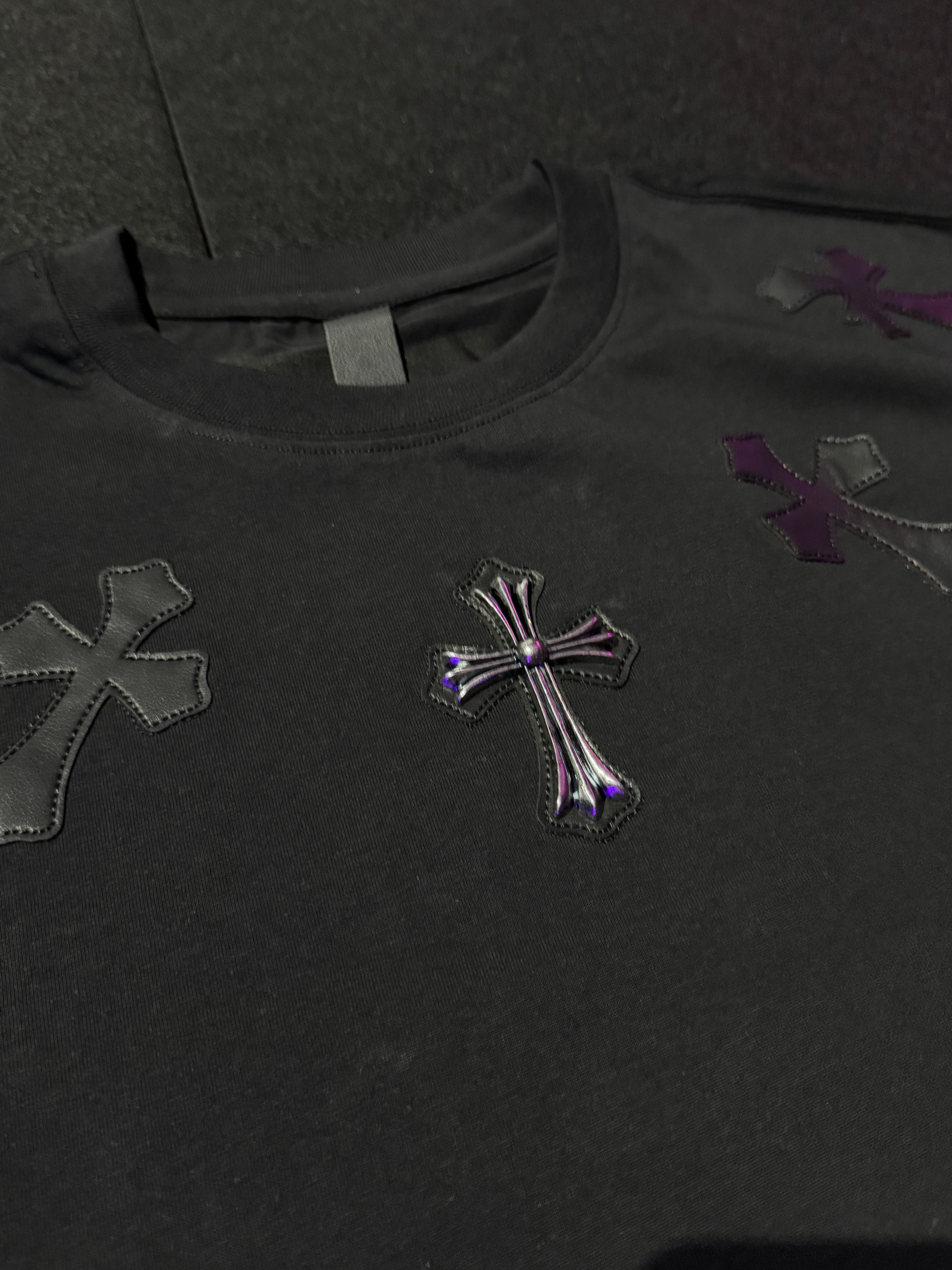 CAMISETA CHROME HEARTS METAL CROSS BLACK