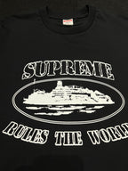 Supreme Corteiz Rules The World Tee Black