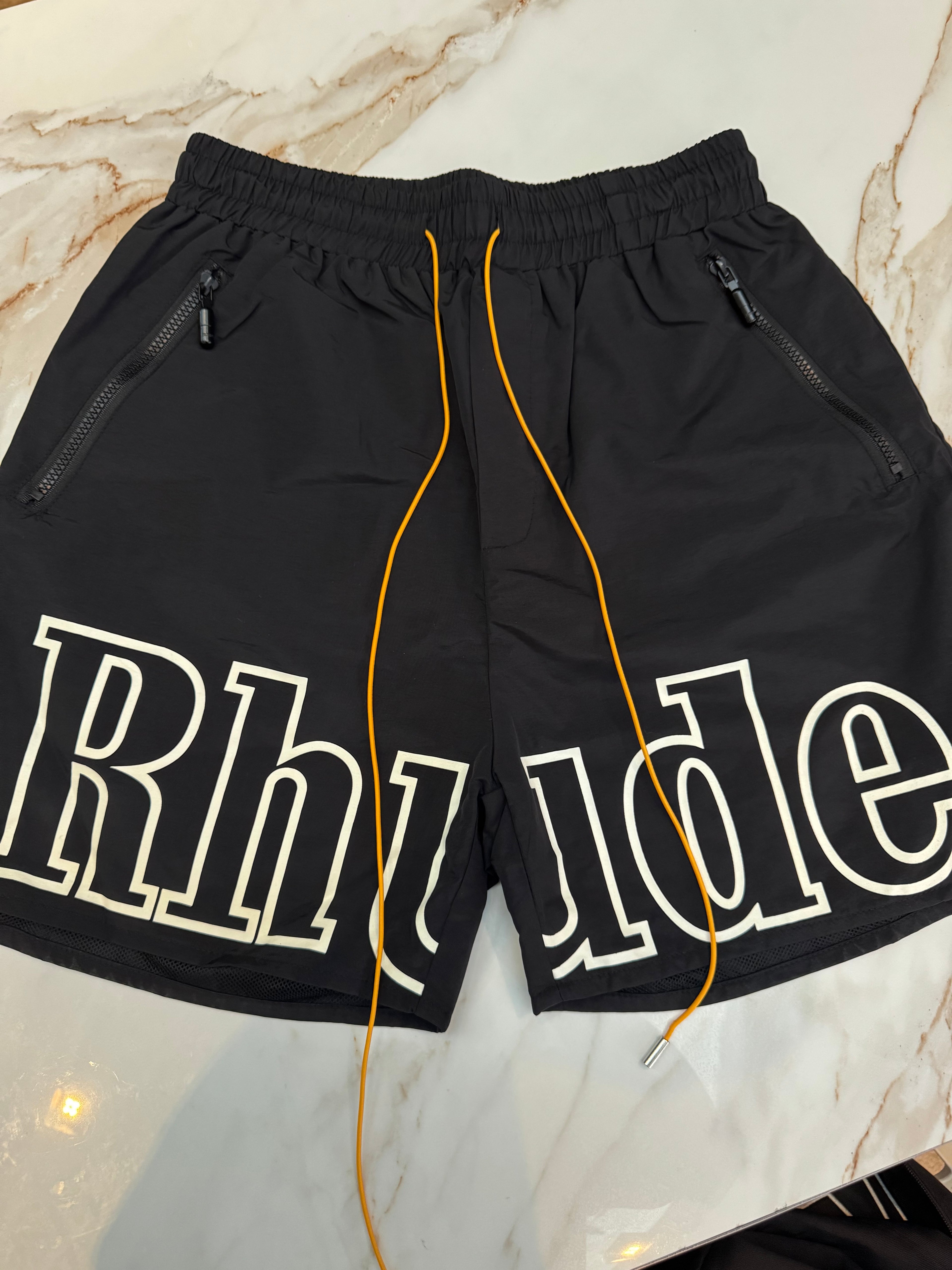 Rhude RH Logo Shorts Black