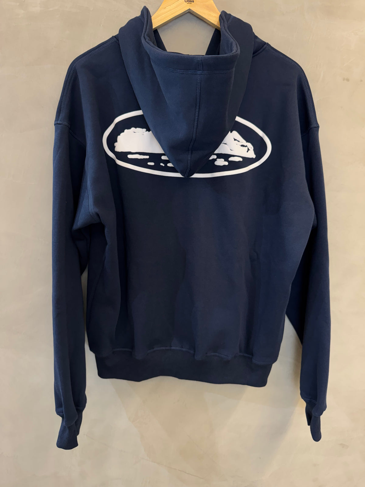 Casaco Corteiz Island Puff Print Zip Navy