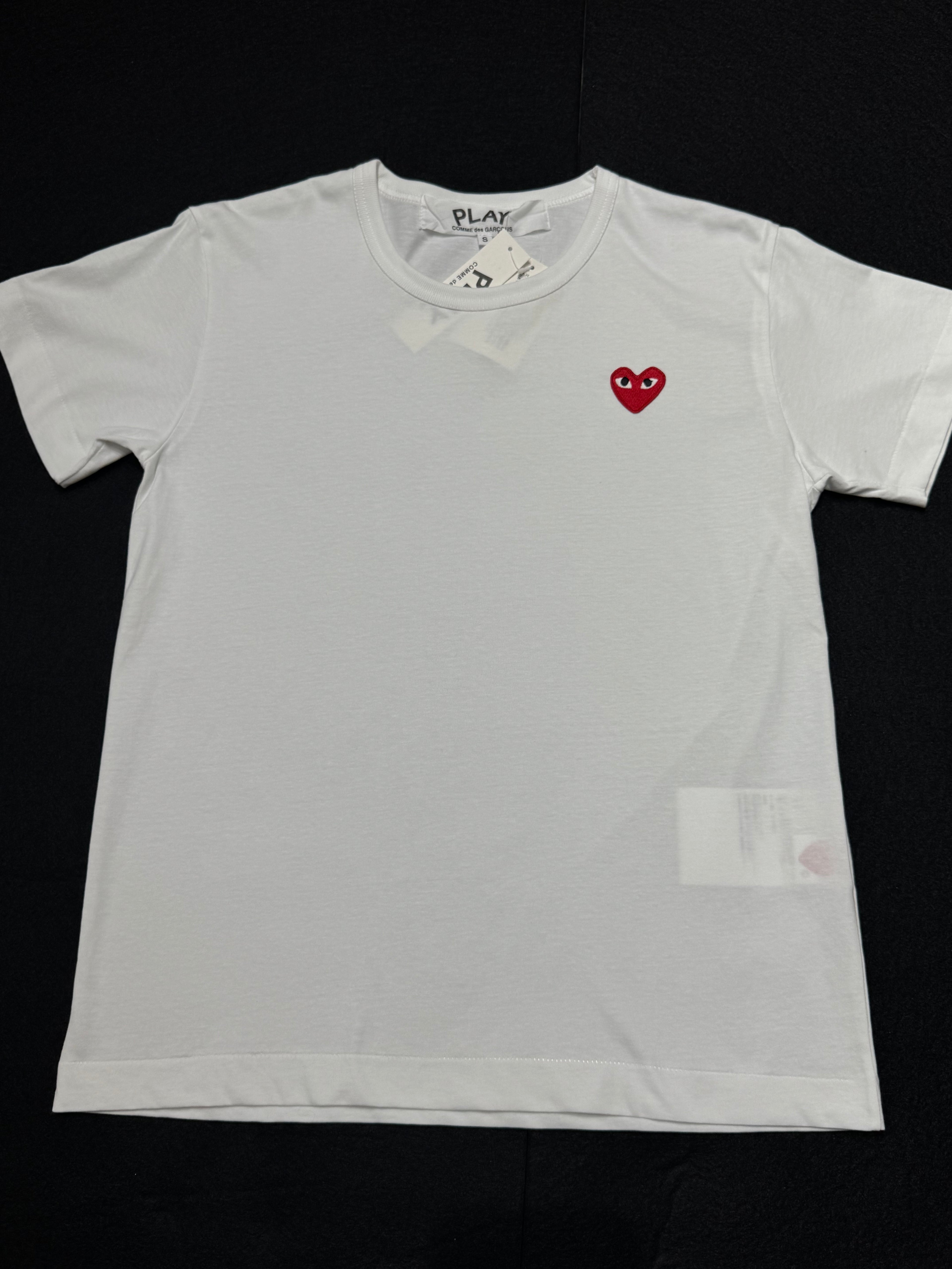 Camiseta CDG Play White and Red