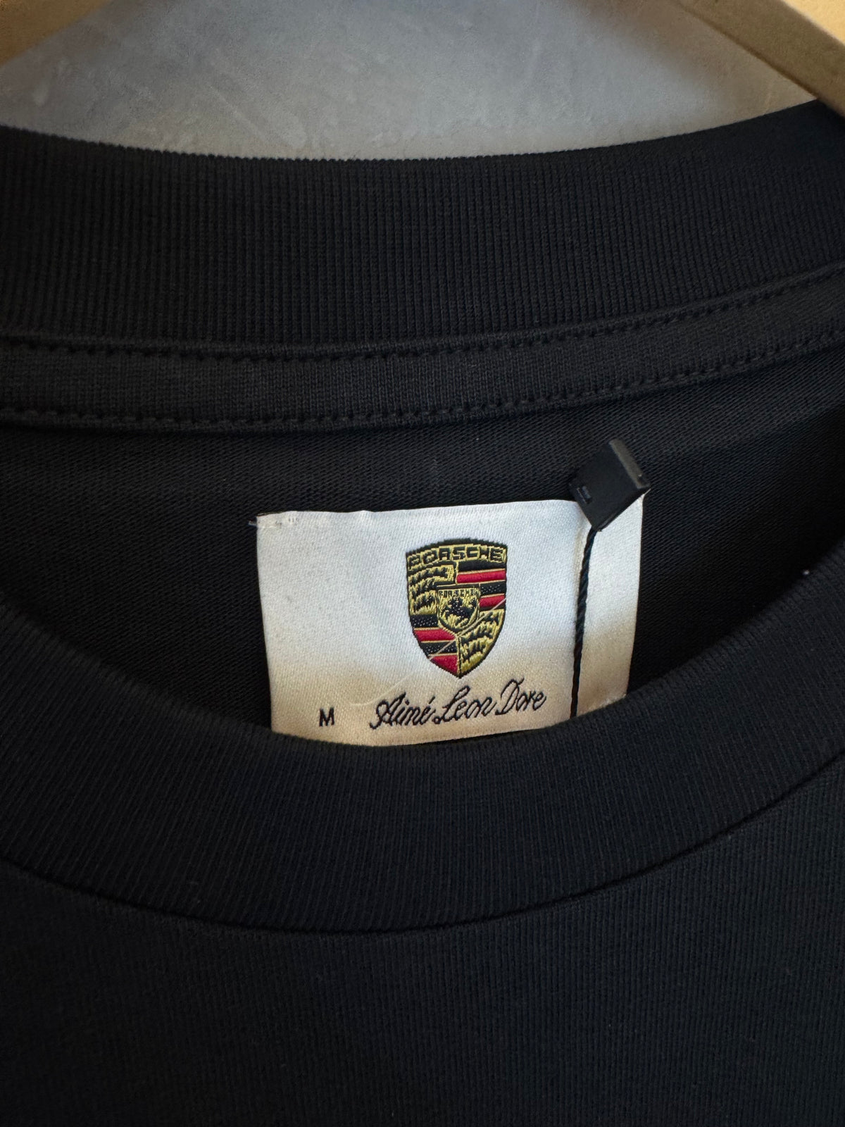 Camiseta Aimé Leon Dore X Porsche Fleet Black