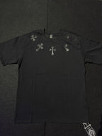 CAMISETA CHROME HEARTS METAL CROSS BLACK