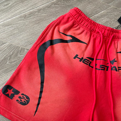 Hellstar Warm Up Shorts Red